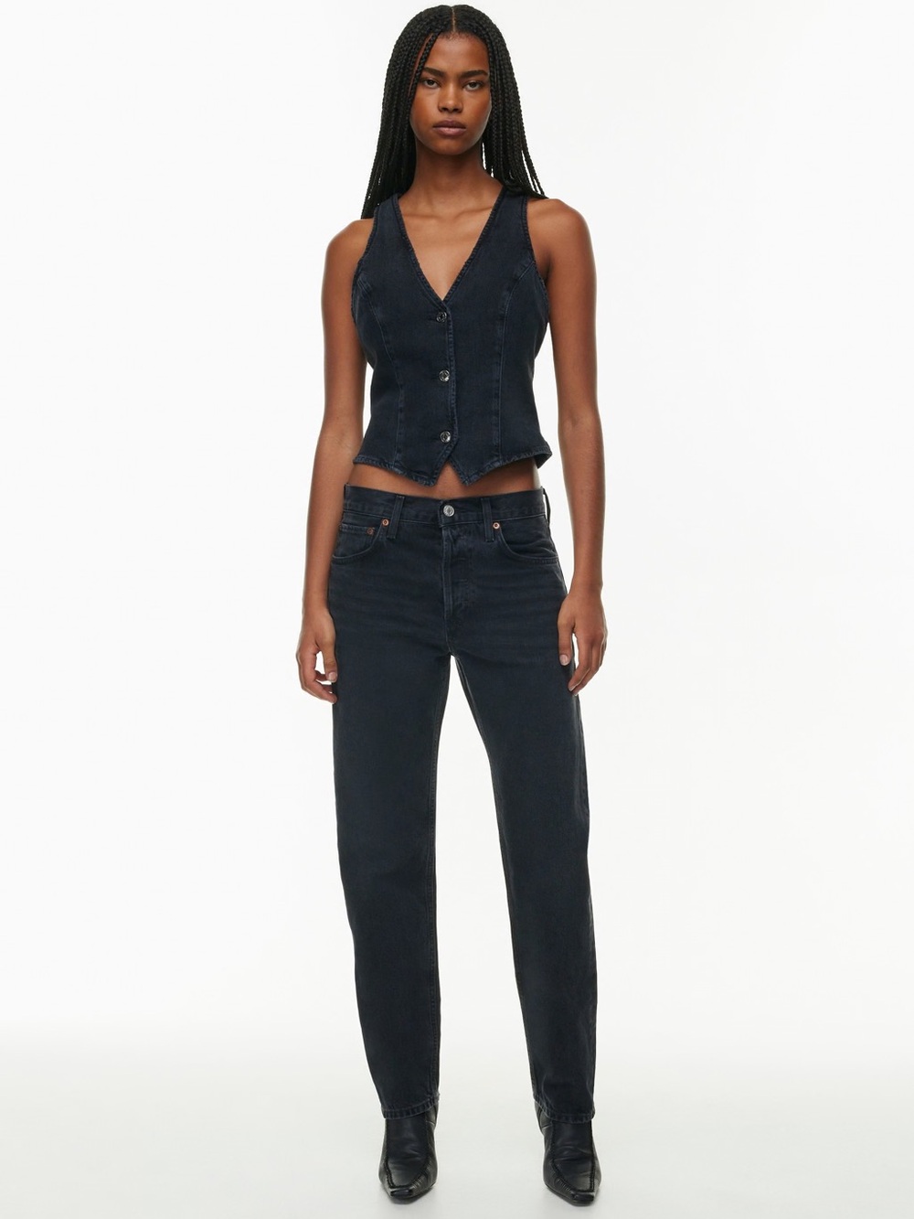 AGOLDE Parker Long Jeans in black